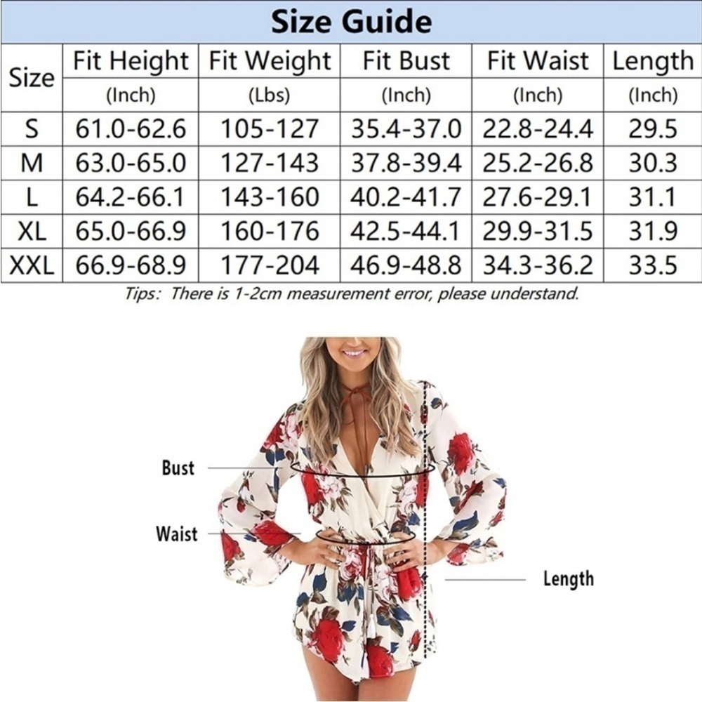 Floral romper playsuit jumpsuit - Picture 6 of 9